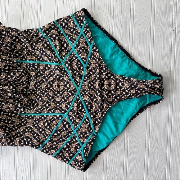 Bond-Eye Brown and Teal Swimsuit Size US 10 - Picture 2 of 11
